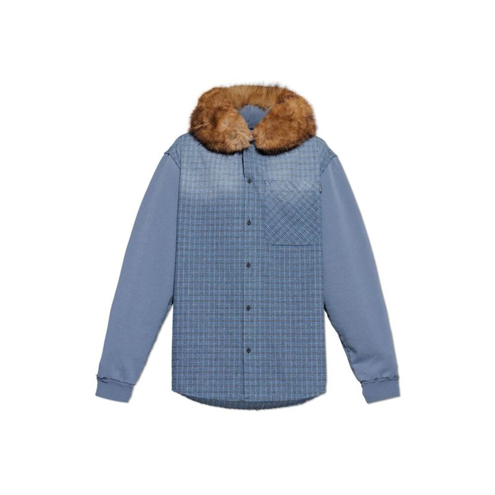 Shirt with decorative hood